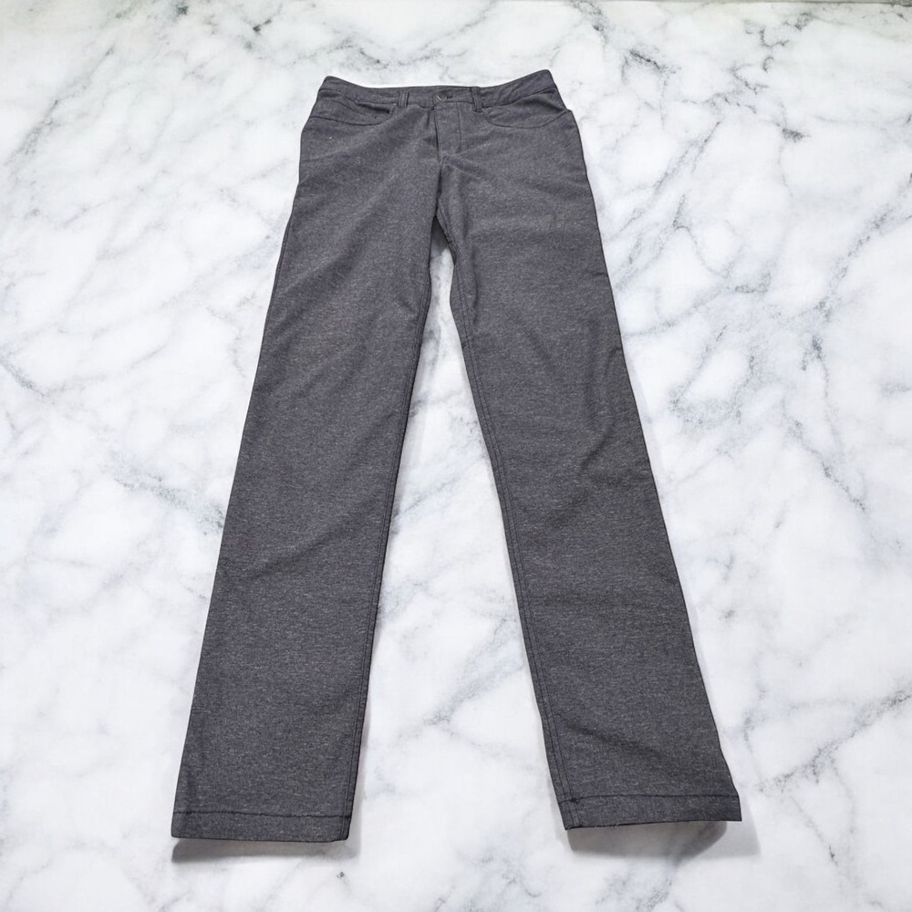 Lululemon Pants Mens 31x32  ABC Slim Tech Heather Blue‎ Canvas LM5983S
